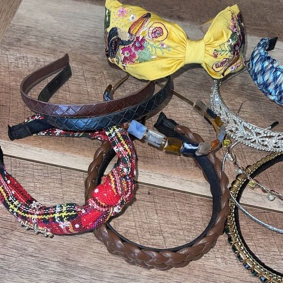 Lot Of 17 Vintage And Modern Style Assorted Headbands‎ Bundle Set Multicolor OS main image 6